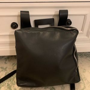 Italian leather backpack